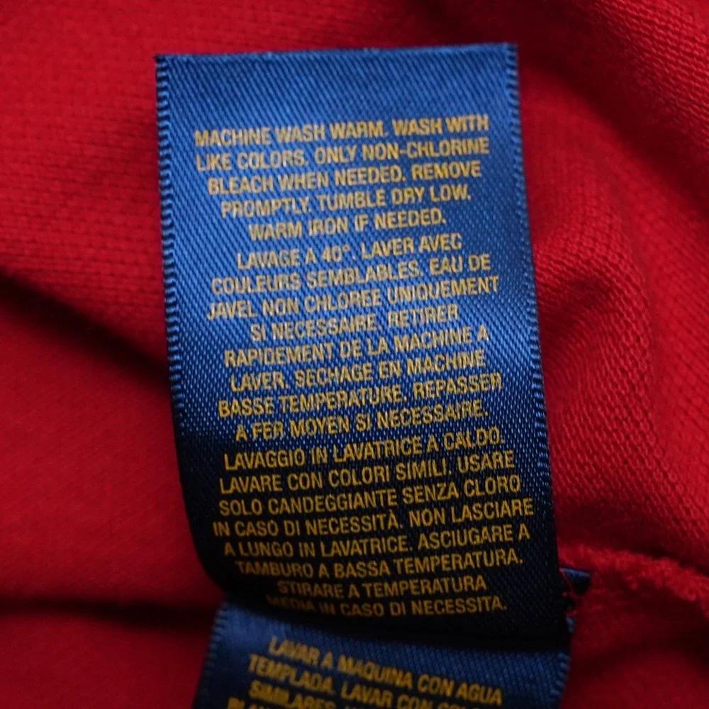 Polo Ralph Lauren Polo Shirt Mens XL Red Short Sleeve Pique Cotton Pony Logo